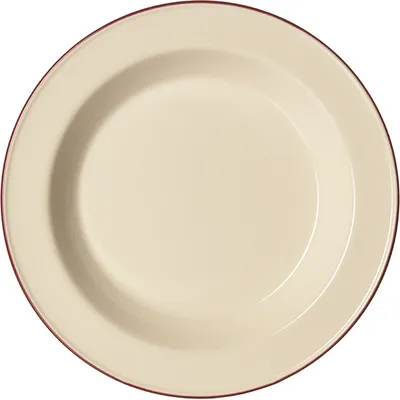 Тарелка глубокая «Кларет» фарфор 250мл D=210,H=35мм бежев.,бордо