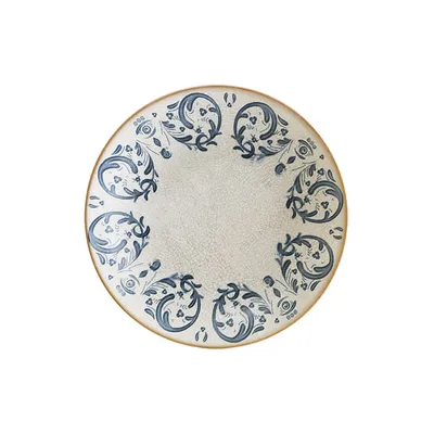 Тарелка глубокая «Виенто» фарфор 1л D=230,H=45мм белый,синий