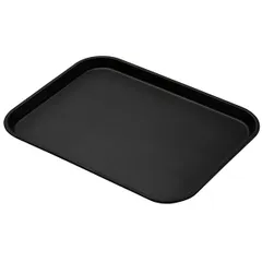 Rubberized rectangular tray  fiberglass , L=45.7, B=35.5 cm  black