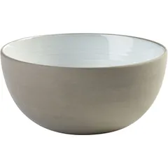 Salad bowl “Dask” ceramics 350ml D=115,H=56mm white,gray