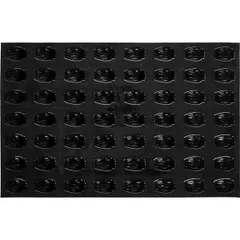 Форма кондитерская «Мадлен»[56шт] силикон,стеклопласт. ,L=52,B=35мм