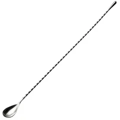 Bar spoon stainless steel ,L=400,B=25mm silver.