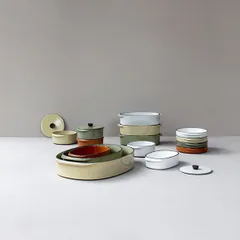 Блюдо «Карактэр» овальное керамика ,H=3,L=16,B=14см красный,коричнев., изображение 4