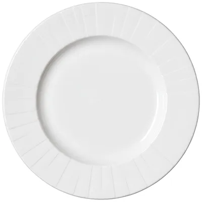 Тарелка «Алина» с широким бортом фарфор D=25,5см белый, Диаметр (мм): 255