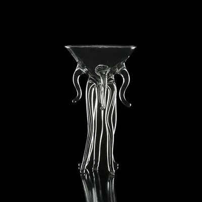 Бокал для коктейлей «Медуза» стекло борос. 100мл D=9,H=16см прозр., изображение 3