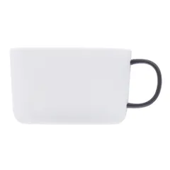 Чашка кофейная «Вейв» фарфор 220мл D=90/80,H=58,L=110мм белый, изображение 4