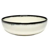 Салатник «Де» фарфор D=13см кремов.,черный
