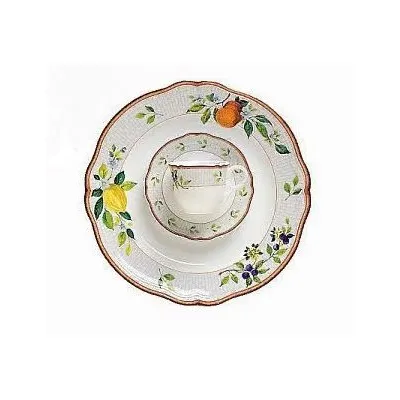 Блюдце «OPERA VILLA PAMPHILI» фарфор D=13см белый,роспись