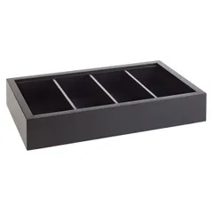 Stand for cutlery table (4 compartments) [2 pcs]  wood , H=11, L=53, B=32.5 cm