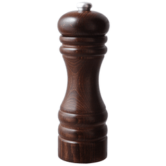 Мельница для cоли и перца «Делюкс» механическая дерево,нерж. D=54,H=180мм коричнев.,серебрян.