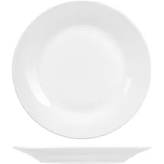 Тарелка «Коллаж» мелкая фарфор D=200,H=22мм белый