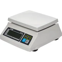 Electric scales SW-5 5kg with adapter. resolution 2g plastic,metal ,H=13.7,L=28.7,B=26cm 10w white