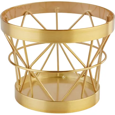 Корзина для фруктов металл D=105/80,H=80мм золотой