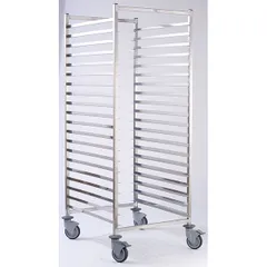 Trolley for baking sheets 600*400mm, 20 tiers  stainless steel , H=179, L=80, B=60cm  silver.