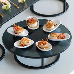 Блюдо для комплимента овальное набор[6шт] фарфор ,H=25,L=98,B=58мм белый, изображение 4