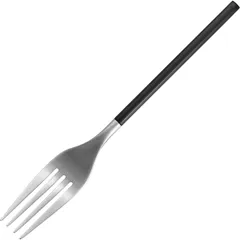 Table fork “District Silver Black Matt”  stainless steel , L=200, B=26mm  matte, black