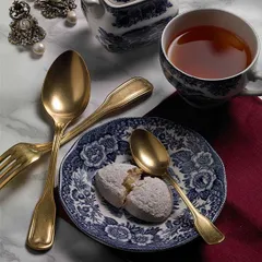 Вилка столовая «Витториале голд» сталь нерж. ,L=20,9см золотой, изображение 3