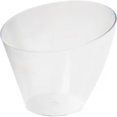 Креманка овальная набор[100шт] полистир.пищ. 140мл ,H=67,L=81,B=73мм прозр., изображение 2