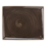 Блюдо «Крафт Грэй» прямоугольное фарфор ,H=15,L=330,B=270мм серый