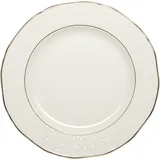 Тарелка «Афродита» мелкая фарфор D=190,H=19мм белый,золотой