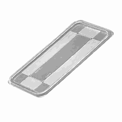 Lid for gastronorm container GN 1/2 polyprop. white