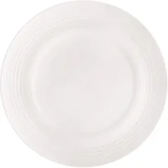 Handmade plate  porcelain  D=230, H=17mm  white