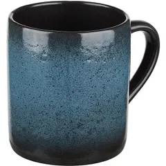 Mug “Milky Way blue”  porcelain  350ml  D=90, H=100, L=115mm  blue, black