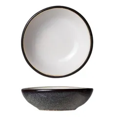 Sauce boat “Ciel Blanc” ceramics 30ml D=70,H=22mm white,black