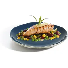 Тарелка «Рокалео Марин» мелкая фарфор D=25,5см синий, изображение 4