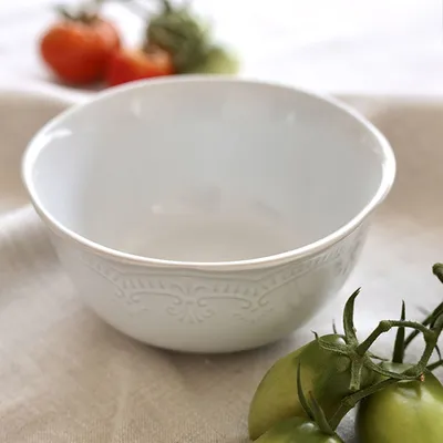 Салатник «Мотив. Воздух» керамика 0,6л D=150,H=78мм белый, Объем по данным поставщика (мл): 600, изображение 6