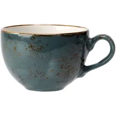 Чашка чайная «Крафт Блю» фарфор 228мл D=9,H=6см синий,коричнев.