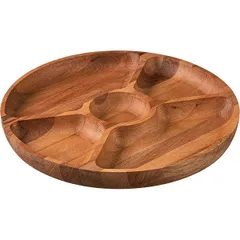 Менажница 5 секций бук D=250,H=25мм св. дерево