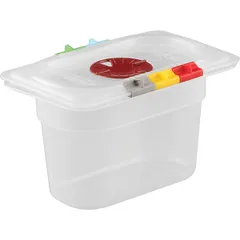 Гастроемкость GN 1/9 без крышки полипроп. 0,9л ,H=10,L=17,6,B=10,8см прозр.