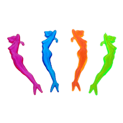 Вилочка коктейльная «Афродита» L=8,5см[200шт] пластик ,H=16,L=9,B=3см разноцветн.