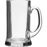 Beer mug “Icon” glass 1.17l D=10.4/11.8,H=20,B=15.5cm clear.