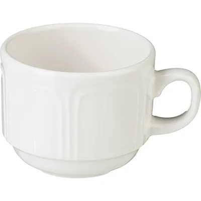 Чашка кофейная «Торино» фарфор 85мл D=65,H=50мм белый, изображение 3