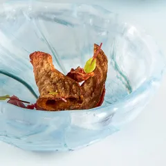 Салатник «Аквамарин» стекло 250мл D=14см голуб., изображение 3