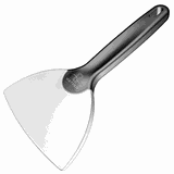 Лопатка силикон,пластик ,L=215/56,B=120мм черный,белый