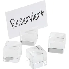 Держатель для карточек  4шт.+20карточек акрил прозр.