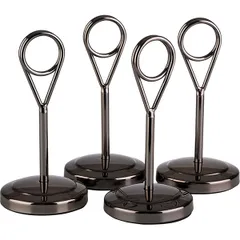 Держатель для карточек  4шт.+20карточек[4шт] сталь нерж.,полипроп. D=50,H=105мм черный