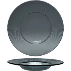 Тарелка «Виллоу» с широким бортом стекло D=28,5см прозр.