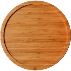 Подставка для блюда «Базальт» для стейка бамбук D=340,H=17мм