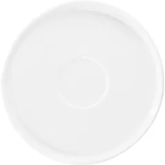 Блюдце «Эггшелл» с бортом фарфор D=11,5см белый