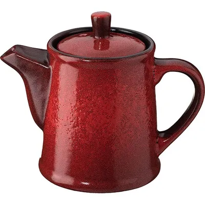Чайник заварочный «Млечный путь красный» фарфор 0,5л красный,черный, изображение 3
