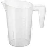 Стакан мерный с ручкой пластик 1л ,H=18,8,L=18,B=11,6см белый