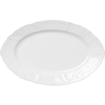 Блюдо «Бернадотт» овальное фарфор ,L=34см белый, Длина (мм): 340