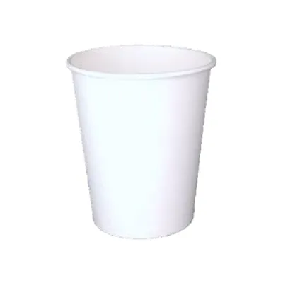 Биоразлагаемые стаканы, белый, 1 слой, картон, 350мл, 50шт «Rops»