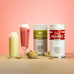 Смесь сухая для приготовления напитков «Фраппе Красный Бархат» ODK 1 кг сталь D=10,H=19см, изображение 3