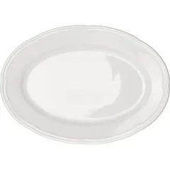 Блюдо «Увертюра» овальное фарфор ,H=3,L=26,B=18см белый