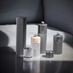 Мельница для перца «Лайн» бук,алюмин. ,H=18см граф.,черный, изображение 2